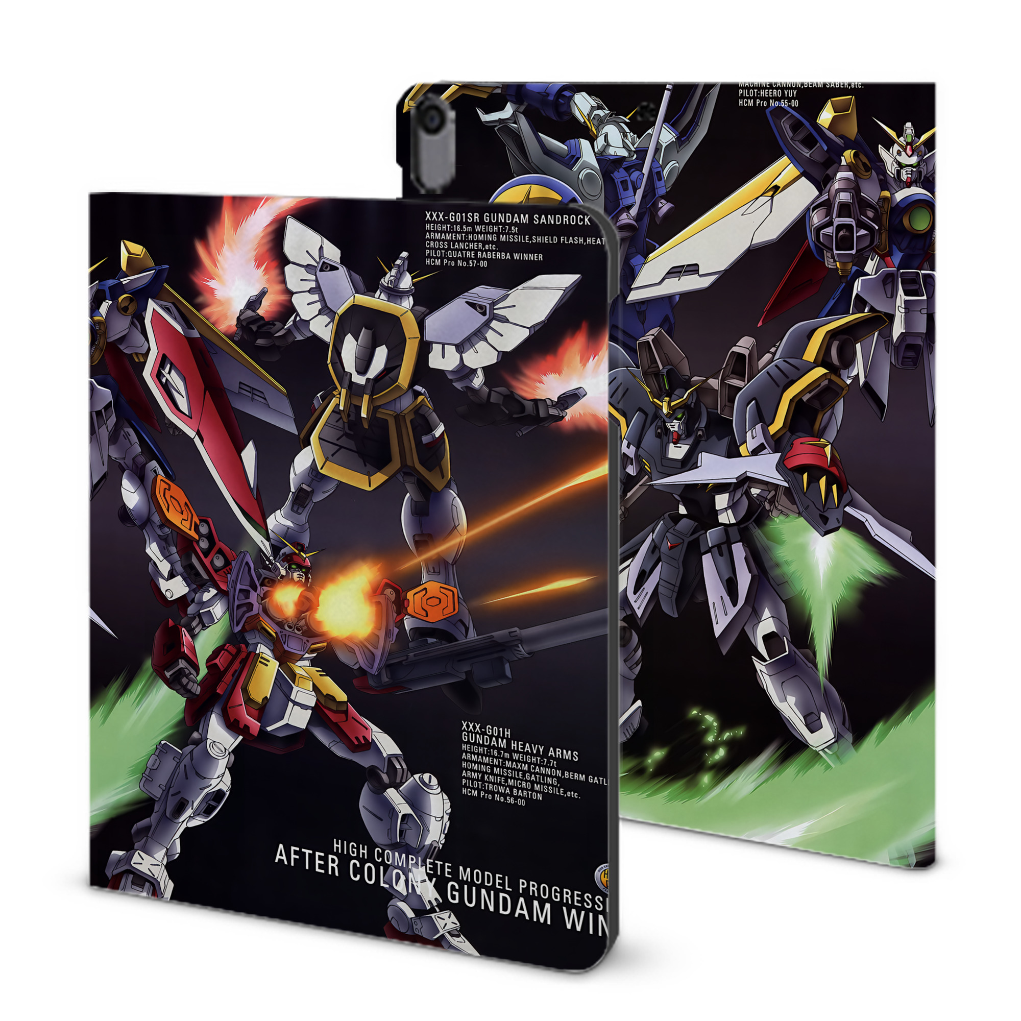 （画像用） 機動戦士ガンダム Mobile Suit Gundam IPad ケース ブック型 PUレザー TPU 耐衝撃 軽量 薄型 ペン収納なし 全面保護 IPad 各モデル対応
